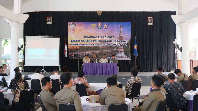 Satpol PP dan Damkar Kabupaten Temanggung Gelar Bimbingan Teknis Peningkatan Kapasitas Pemberantasan Barang Kena Cukai Ilegal