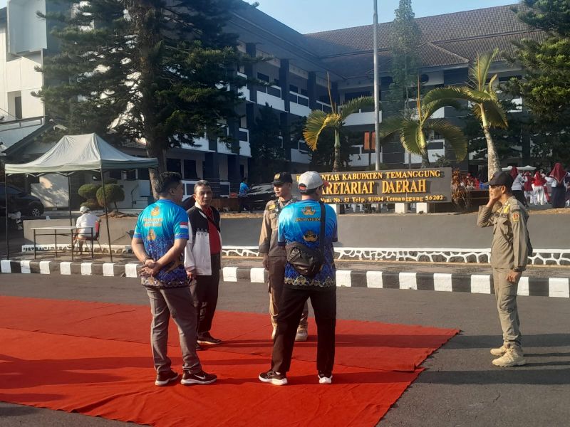 Satpol PP Temanggung Laksanakan Pengamanan Gebyar Lapak PKK
