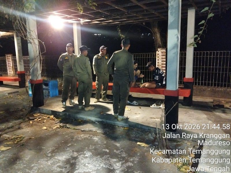 Satpol PP Temanggung Laksanakan Patroli Wilayah, Situasi Kota Terpantau Aman dan Kondusif